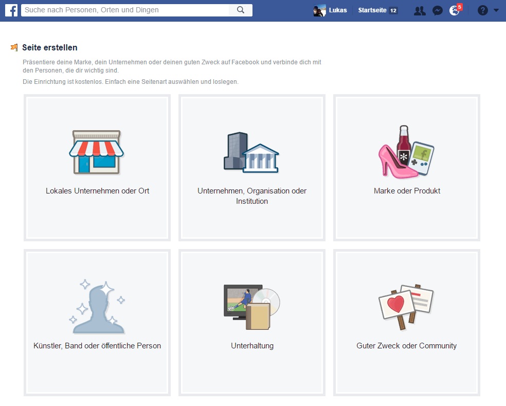  ANLEITUNG: Facebook Seite erstellen | Schritt für Schritt | Version 2017