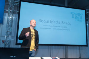 Lukas TRybus Social Media Vortrag auf der Frauenthal Expo 2018