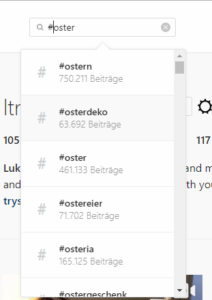 Instagram Ostern Hashtag Recherche